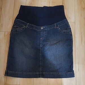Thyme women's size large maternity jeans skirt